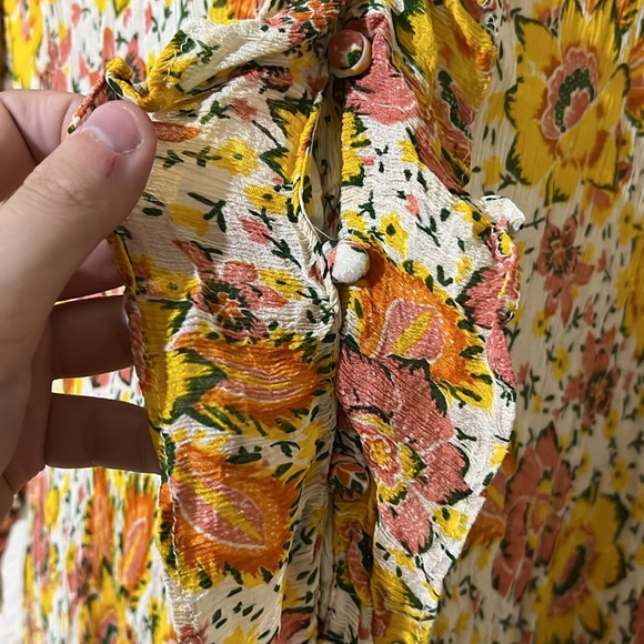 Cleobella | Audrey Lucia Floral Print Tiered Mini Dress M - Picture 4 of 7